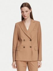 Weekend Max Mara Marynarka Colibri 2625916021 Brązowy Regular Fit. Brązowe marynarki i żakiety damskie Weekend Max Mara, xl, bez wzorów, z lyocellu. Za 1,339.00 zł.