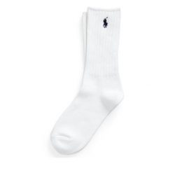 Skarpety długie Polo Ralph Lauren. Białe skarpetki damskie Polo Ralph Lauren, bez wzorów. Za 59.99 zł.