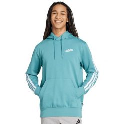Męska bluza adidas Color Script, kaptur, polarowy fason. Niebieskie bluzy z kapturem męskie Adidas, m, z bawełny. Za 200.99 zł.
