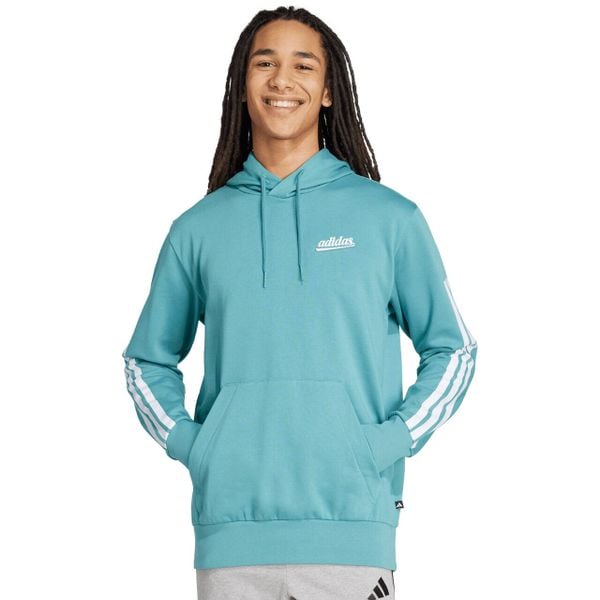 Męska bluza adidas Color Script, kaptur, polarowy fason. Niebieskie bluzy z kapturem męskie Adidas, m, z bawełny. Za 200.99 zł.