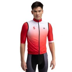Męska wiatroszczelna kamizelka rowerowa Real Sporting de Gijón x. Czerwone kamizelki męskie SIROKO, m. Za 254.00 zł.