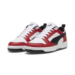 Buty do chodzenia męskie PUMA Rebound V6 Low. Białe obuwie do biegania damskie Puma. Za 417.00 zł.