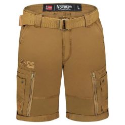 Bermudy Geographical Norway PASSPARTOUT KAKI DB MEN 317 khaki męska. Zielone szorty męskie Geographical Norway, bez wzorów, sportowe. Za 129.00 zł.