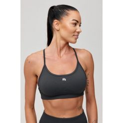 Stanik sportowy bezszwowy Rough Radical Seamless Glow Bra. Szare biustonosze sportowe damskie ROUGH RADICAL, bez wzorów. Za 129.90 zł.