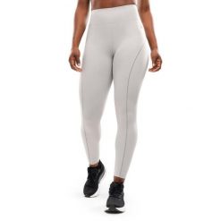 Damskie długie legginsy do biegania Fitness Siroko Lume Light Gray. Szare bielizna termoaktywna damska SIROKO, bez wzorów, z tkaniny, z podwyższonym stanem, do biegania. Za 169.00 zł.