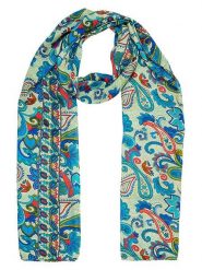 Ipanima Szal w kolorze niebiesko-zielonym - 180 x 100 cm rozmiar: onesize. Niebieskie szaliki i kominy damskie Ipanima, bez wzorów, z materiału. Za 17.99 zł.