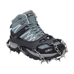 Raczki turystyczne CMP ICE SPIKED CRAMPONS. Czarne obuwie trekkingowe damskie CMP. W wyprzedaży za 129.99 zł.
