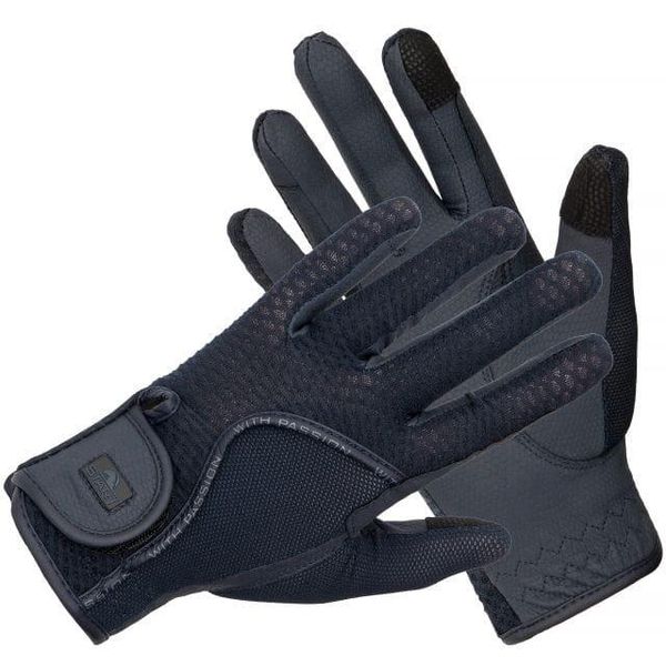 Rękawiczki jeździeckie Start Morotai z siateczką. Niebieskie rękawiczki dziecięce START, z materiału, bez ramiączek. Za 97.99 zł.