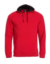 Clique Classic Hoody – czerwona bluza z kapturem z bawełnianej mieszanki. Czerwone bluzy z kapturem męskie CLIQUE, m, z bawełny. Za 307.05 zł.