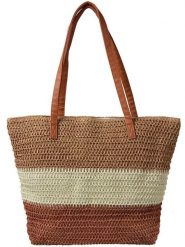 Clayre & Eef Shopper bag w kolorze brązowym - 50 x 40 x 13 cm rozmiar: onesize. Brązowe shopper bag damskie Clayre & Eef, bez wzorów, z materiału, na ramię, bez dodatków. Za 88.02 zł.