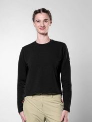 Salewa Koszulka funkcyjna "Fanes" w kolorze czarnym rozmiar: 34. Czarne bluzki sportowe damskie Salewa, bez kołnierzyka, bez ramiączek. Za 254.95 zł.