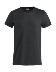Clique Basic-T Junior T‑shirt bawełniany z ściągaczem – Black. Czarne t-shirty damskie CLIQUE, bez wzorów, z bawełny, bez kołnierzyka. Za 84.64 zł.
