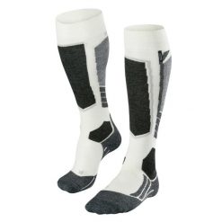 Podkolanówki damskie Falke SK2 Cashmere. Białe skarpetki damskie Falke, bez wzorów, z kaszmiru. Za 545.00 zł.