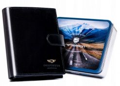 Portfel męski PETERSON PTN 22310L-VT czarny. Czarne portfele męskie Peterson, bez wzorów. Za 104.00 zł.