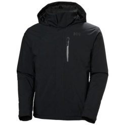 Kurtka narciarska Helly Hansen Crewser. Czarne kurtki narciarskie i snowboardowe damskie Helly Hansen, m, bez wzorów, z polaru, bez kaptura, narciarskie. Za 1,071.50 zł.