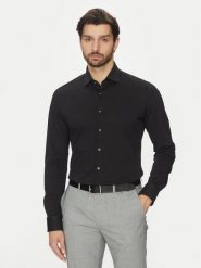 Michael Kors Koszula MD0MD91392 Czarny Slim Fit. Czarne koszule męskie Michael Kors, m, bez wzorów, z bawełny, bez kołnierzyka, bez ramiączek. Za 499.99 zł.