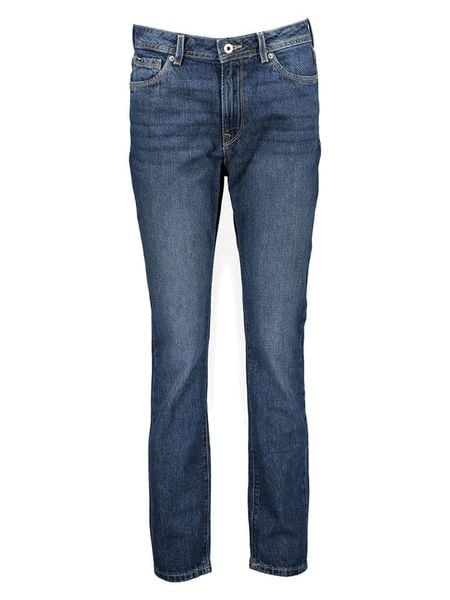 Pepe Jeans Dżinsy "Violet" - Tapered fit - w kolorze granatowym rozmiar: W31/L30. Niebieskie jeansy damskie Pepe Jeans, z podwyższonym stanem. Za 189.29 zł.
