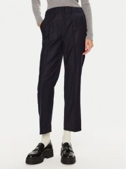 Weekend Max Mara Spodnie materiałowe Hateley 2425136052 Granatowy Regular Fit. Niebieskie spodnie materiałowe damskie Weekend Max Mara, bez wzorów, z materiału. Za 829.99 zł.