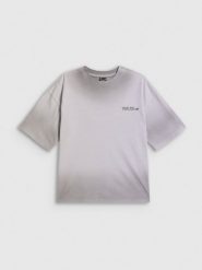 Жіночий T-shirt loose з принтом - сірий. T-shirty damskie 4f, s, bez wzorów, bez kołnierzyka. Za 899.90 zł.