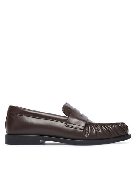 Calvin Klein Lordsy Round Loafer Lth HW0HW03126 Brązowy ciemny. Brązowe mokasyny damskie CALVIN KLEIN, ze skóry. Za 649.99 zł.