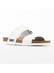 Sunbay Klapki "Vero" w kolorze białym rozmiar: 39. Białe klapki damskie Sunbay, bez wzorów, bez obcasa. Za 184.95 zł.