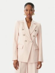 Maryley Marynarka 26EB139/43PY Różowy jasny Regular Fit. Czerwone marynarki i żakiety damskie Maryley, xs, bez wzorów, z syntetyku. Za 579.99 zł.