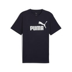 Męska koszulka Essentials z logo No. 1 PUMA. Niebieskie t-shirty sportowe męskie Puma, m, z gumy, bez ramiączek, do biegania. Za 69.00 zł.