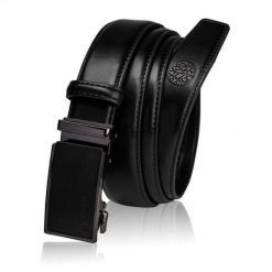 Skórzany pasek BETLEWSKI C30-GU CZARNY 110. Czarne paski męskie Betlewski, bez wzorów, ze skóry. Za 99.00 zł.