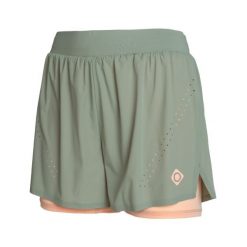 Spodenki sportowe CAGLIARI, lekkie, oddychające i szybkoschnące. Czerwone spodenki sportowe damskie IZAS, z nylonu, na fitness i siłownię. Za 226.04 zł.