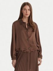 Marella Koszula Albatro 2613041045 Brązowy Regular Fit. Brązowe koszule damskie Marella, bez wzorów, z acetatu, bez kołnierzyka, bez ramiączek. Za 959.99 zł.