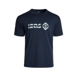 Luźna, unisexowa bawełniana koszulka Ragusa V2 z obniżonymi ramionami i miejskim. Niebieskie bluzki damskie IZAS, m, bez wzorów, z bawełny, bez kołnierzyka. Za 139.09 zł.