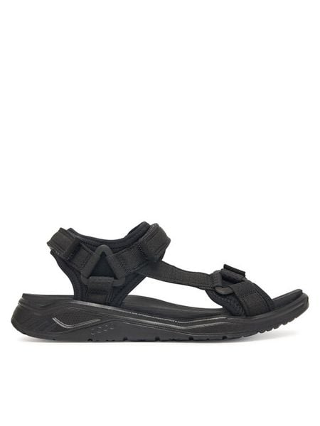 ECCO Sandały X-Trinsic 71067300101 Czarny. Czarne sandały chłopięce ECCO, z materiału, bez zapięcia. Za 349.99 zł.