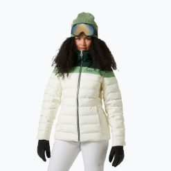 Kurtka narciarska damska Helly Hansen Imperial Puffy. Zielone kurtki damskie Helly Hansen, na zimę, bez wzorów, bez kaptura. Za 819.99 zł.
