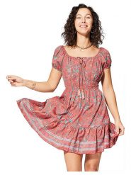 Ipanima Sukienka w kolorze czerwono-turkusowym rozmiar: 34/36. Czerwone sukienki damskie Ipanima, na co dzień, bez wzorów, klasyczne, bez kołnierzyka, bez ramiączek, mini, proste. Za 65.99 zł.