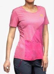 Koszulka szybkoschnąca damska Karpos Nuvolau Jersey. Czerwone t-shirty damskie KARPOS, s, bez wzorów, z jersey, bez kołnierzyka. Za 154.99 zł.