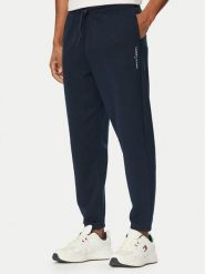 Tommy Jeans Spodnie dresowe Linear DM0DM23014 Granatowy Regular Fit. Niebieskie spodnie dresowe męskie Tommy Jeans, bez wzorów, z bawełny. Za 289.99 zł.