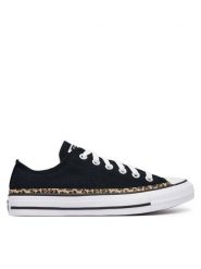 Converse Trampki CHUCK TAYLOR ALL STAR LEOPARD A19180C Czarny. Czarne trampki i tenisówki damskie Converse, bez wzorów, z materiału. Za 329.99 zł.