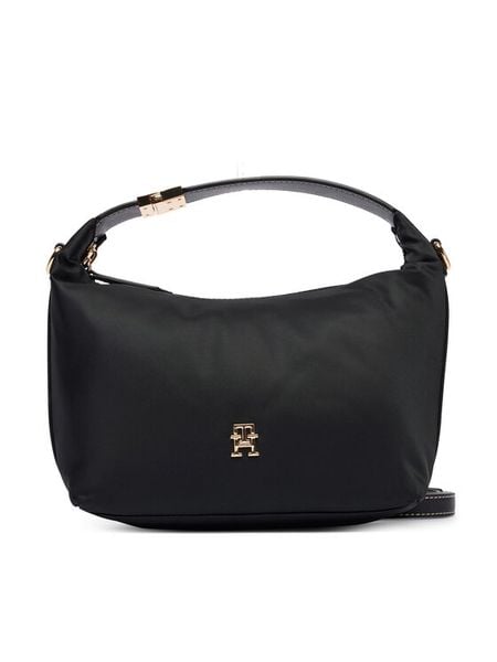 Tommy Hilfiger Torebka Th Go Crossover Nylon AW0AW18164 Czarny. Czarne torebki klasyczne damskie Tommy Hilfiger, bez wzorów, z materiału, bez dodatków. Za 529.99 zł.