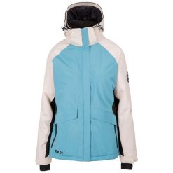 Kurtka Narciarska Damska Ursula DLX. Niebieskie kurtki damskie Trespass, xl, bez wzorów, bez kaptura, narciarskie. Za 504.99 zł.