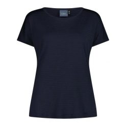 Lekka koszulka damska CMP Daily Comfort. Czarne t-shirty damskie CMP, l, bez wzorów, ze skóry, bez kołnierzyka. Za 182.50 zł.