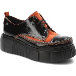 Czarne Półbuty Maciejka Wygodne Skórzane Buty Damskie. Czarne półbuty damskie Maciejka, bez wzorów, ze skóry, bez obcasa, na obcasie. Za 399.00 zł.