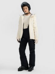 4F Spodnie narciarskie membrana 15000 damskie - czarne L. Czarne spodnie materiałowe damskie 4f, bez wzorów, z materiału. Za 799.99 zł.