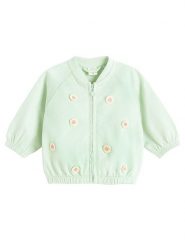 COOL CLUB Bluza w kolorze zielonym rozmiar: 86. Zielone bluzy i bluzki niemowlęce COOL CLUB, z aplikacjami, z bawełny, bez ramiączek, bez kaptura. Za 26.56 zł.