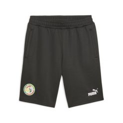Szorty Sénégal Culture 2023. Czarne szorty męskie Puma, bez kołnierzyka. W wyprzedaży za 194.65 zł.