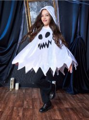 Kostium na Halloween - biały. Białe stroje jednoczęściowe damskie Sinsay, bez wzorów. W wyprzedaży za 14.99 zł.