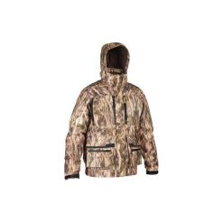 Kurtka myśliwska 900 3 w 1 camo. Zielone kurtki treningowe męskie SOLOGNAC, s, bez wzorów, z elastanu. Za 849.99 zł.