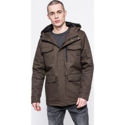 Brave Soul - Kurtka MJK.HAYTON. Zielone kurtki męskie Brave Soul, m, bez wzorów, z bawełny, z kapturem. W wyprzedaży za 139.90 zł.