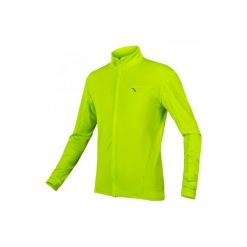 Bluza rowerowa męska Endura Xtract Roubaix hi-viz. Zielone bluzy bez kaptura męskie ENDURA, bez wzorów, z tkaniny, sportowe, bez kołnierzyka, bez ramiączek. Za 249.99 zł.