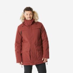 Parka turystyczna męska zimowa Quechua NH900 Warm -20°C wodoodporna. Brązowe parki męskie QUECHUA, na zimę, m, bez wzorów, z syntetyku. Za 499.99 zł.