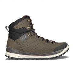 Buty trekkingowe męskie Lowa Malta Mid Gtx. Brązowe buty trekkingowe męskie Lowa, z materiału, za kostkę, bez zapięcia. Za 854.00 zł.